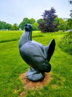 Norman Bird Sanctuary Lost Bird Project - Heath Hen full statue