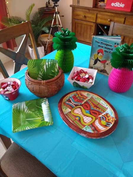 Tropical party decorations